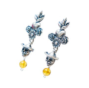 Aretes Ámbar Eterno, joya de plata .925 – Gabriela Sánchez (vista 3)