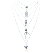 Set Ojos de Papel Volando, joya de plata .925, con perla y concha – Gabriela Sánchez