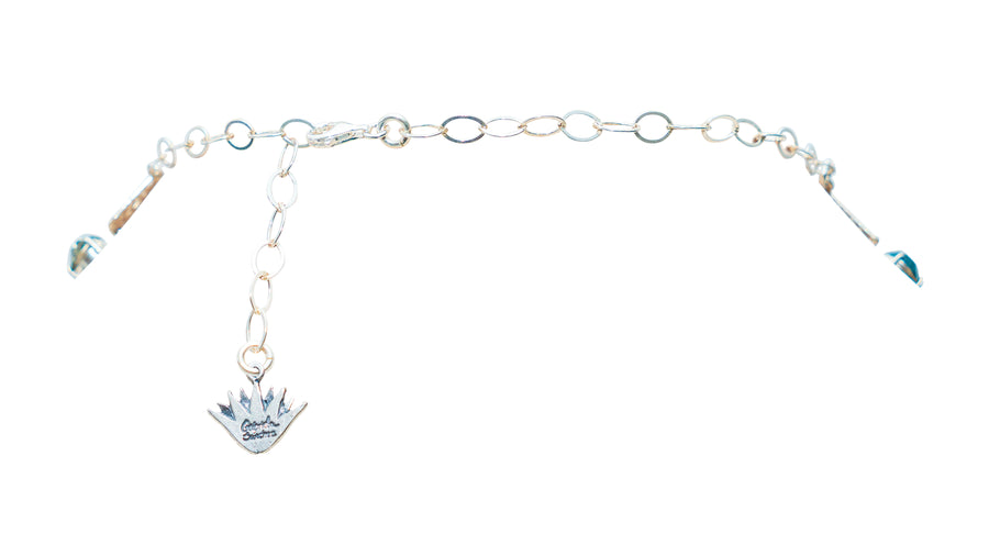 Gargantilla Calaverita de Azúcar, joya de plata .925, con cristal Swarovski – Gabriela Sánchez (vista 10)