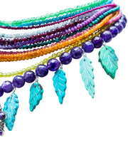 Collar Alas de Turquesa, joya de plata .925, con amatista – Gabriela Sánchez (vista 5)