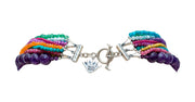 Collar Alas de Turquesa, joya de plata .925, con amatista – Gabriela Sánchez (vista 7)
