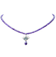 Gargantilla Agave Lavanda, joya de plata .925, con amatista – Gabriela Sánchez