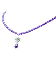 Gargantilla Agave Lavanda, joya de plata .925, con amatista – Gabriela Sánchez (vista 2)
