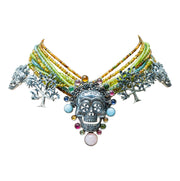 Collar Recuerdos de Vida, joya de plata .925, con turmalina y peridot – Gabriela Sánchez