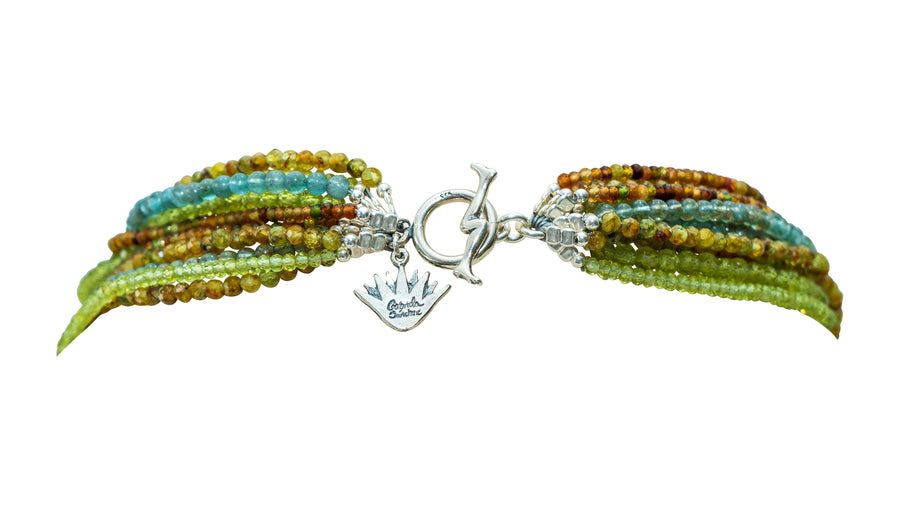 Collar Recuerdos de Vida, joya de plata .925, con turmalina y peridot – Gabriela Sánchez (vista 6)