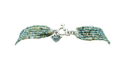 Collar Prosperidad, joya de plata .925, con labradorita y concha – Gabriela Sánchez (vista 8)