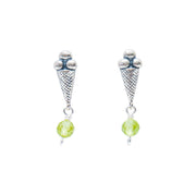 Aretes Helado de Limón, joya de plata .925, con peridot – Gabriela Sánchez