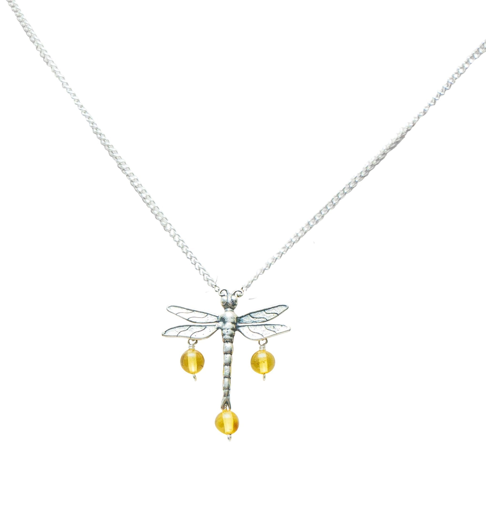 Dije Libélula Ámbar, joya de plata .925 – Gabriela Sánchez