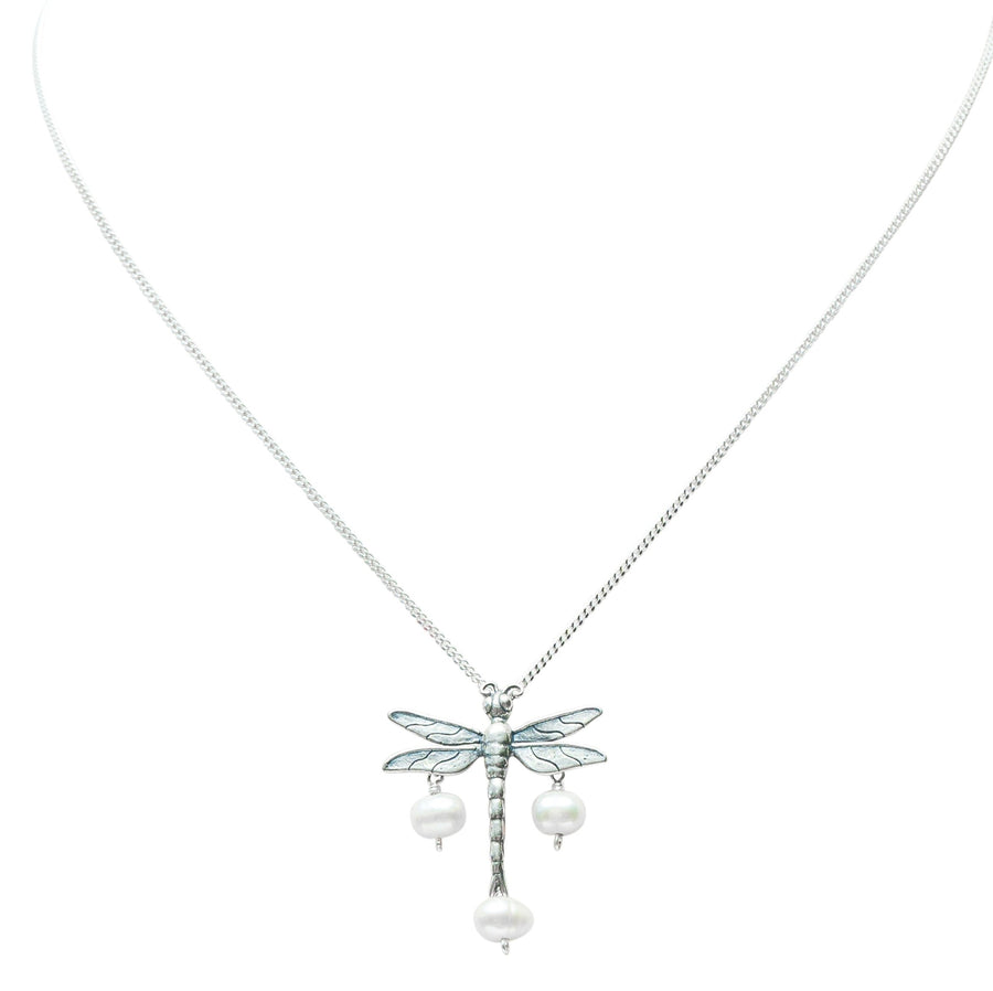 Dije Libélula De La Buena Suerte, joya de plata .925, con perla – Gabriela Sánchez