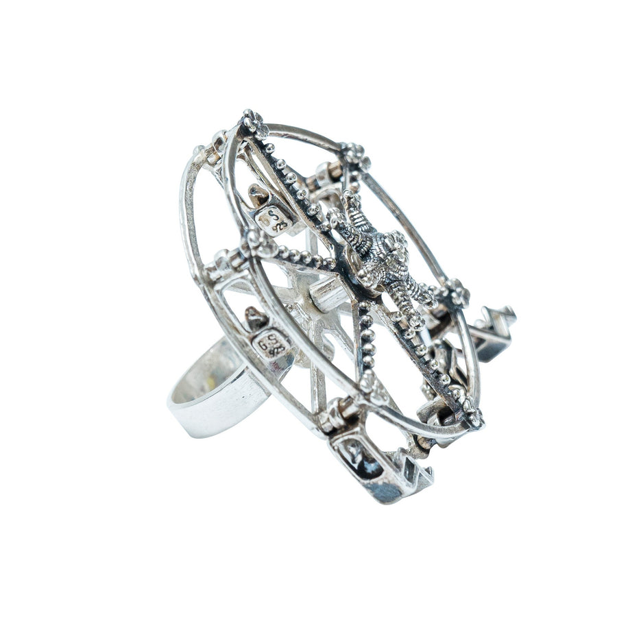 Anillo Rueda de la Fortuna Grande, joya de plata .925 – Gabriela Sánchez