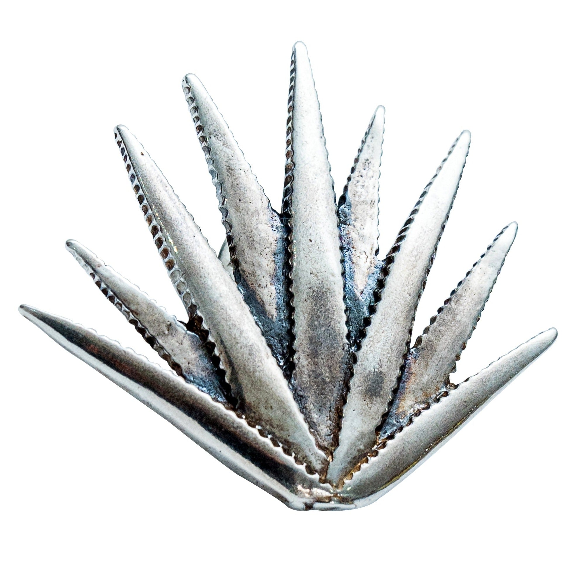 Pin de Agave Realista, joya de plata .925 – Gabriela Sánchez (vista 2)