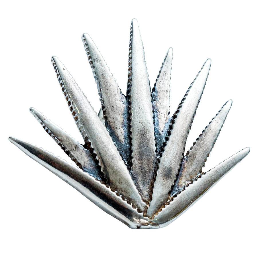 Pin de Agave Realista, joya de plata .925 – Gabriela Sánchez (vista 2)