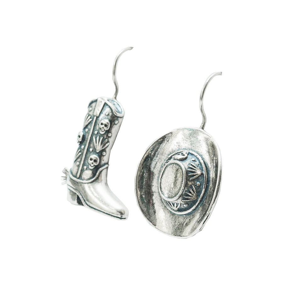 Aretes Vaqueros, joya de plata .925 – Gabriela Sánchez