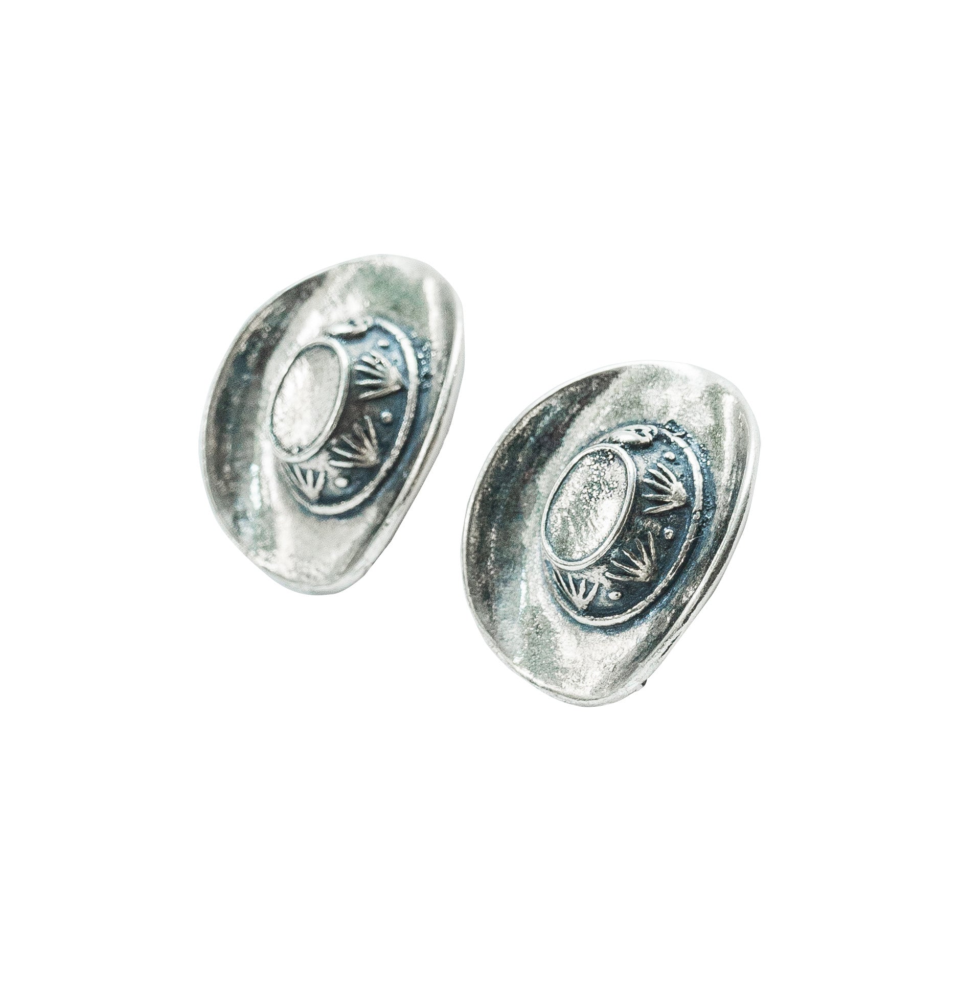 Aretes Sombrero Vaquero, joya de plata .925 – Gabriela Sánchez