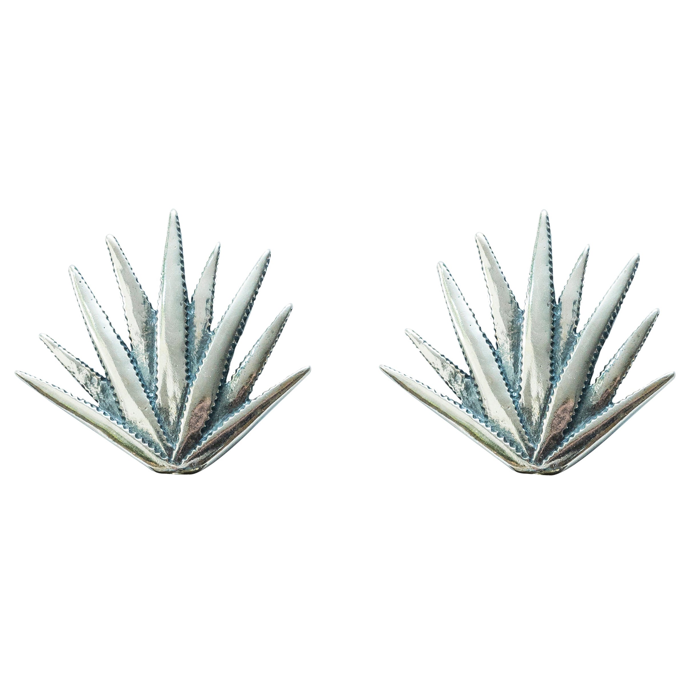 Aretes Agave Realista, joya de plata .925 – Gabriela Sánchez