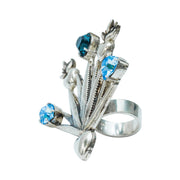 Anillo Agave Maravilla, joya de plata .925, con cristal Swarovski – Gabriela Sánchez (vista 4)