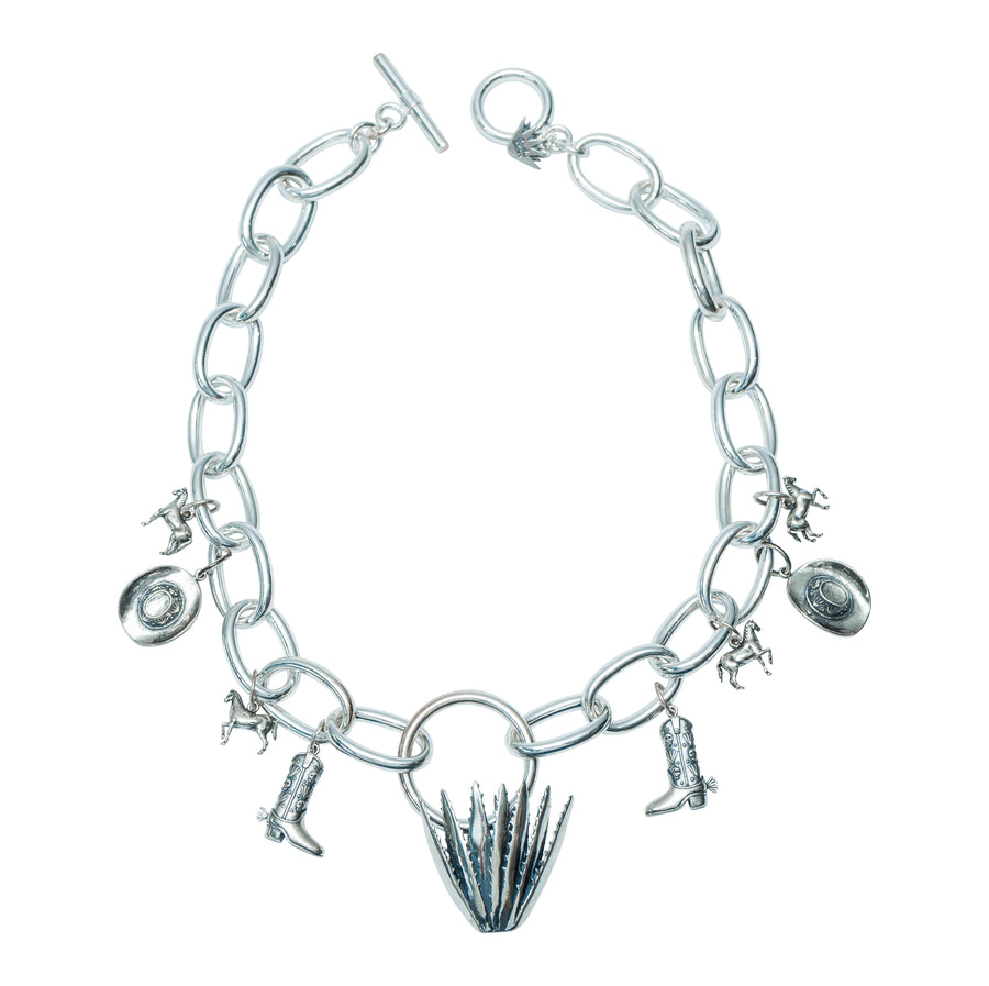 Collar Me Subo A Mi Caballo Y Me Pongo Mi Sombrero, joya de plata .925 – Gabriela Sánchez (vista 11)