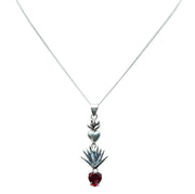 Dije Tierra Roja, joya de plata .925, con cristal Swarovski – Gabriela Sánchez (vista 2)