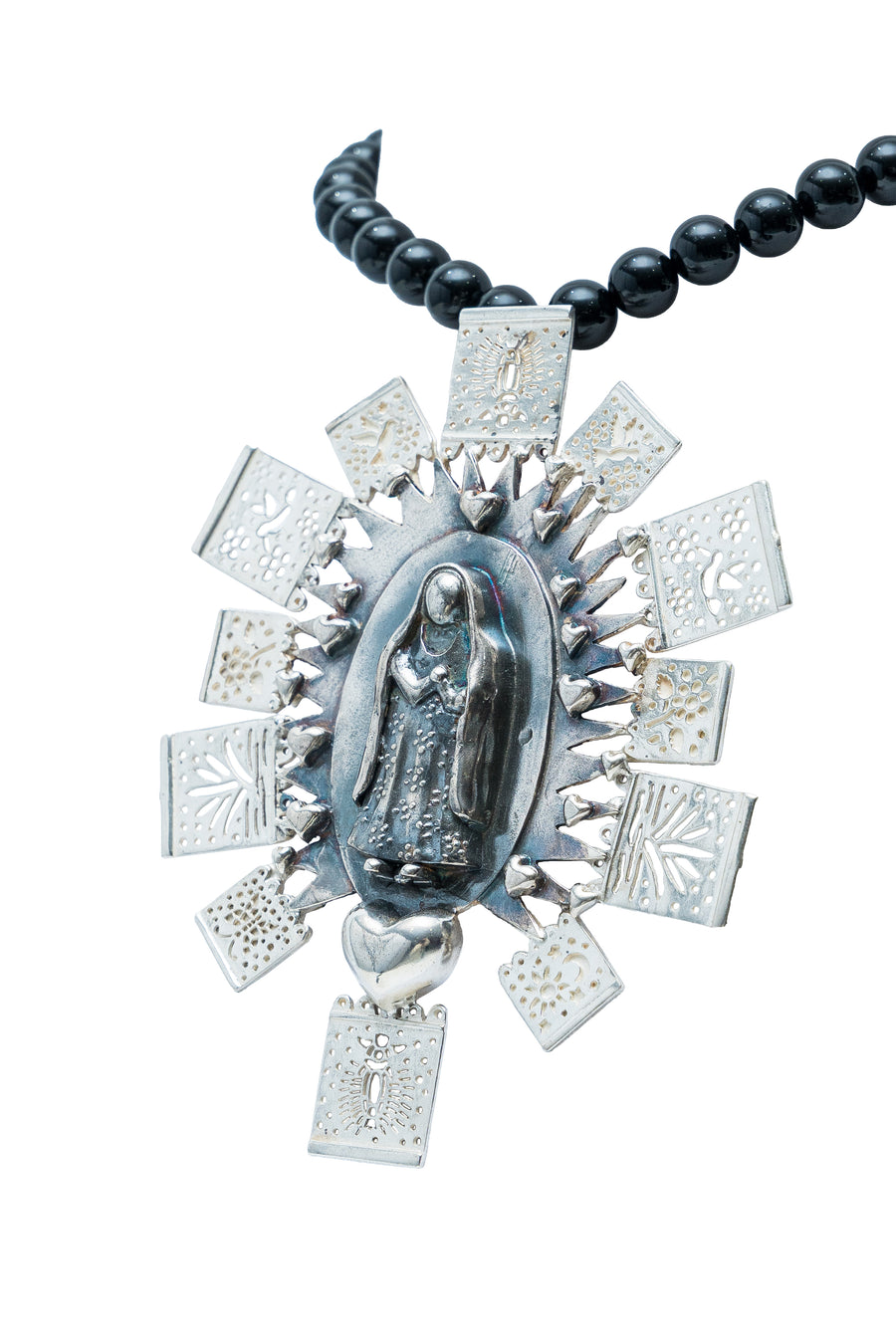Collar Fiesta de Bendiciones, joya de plata .925, con ónix – Gabriela Sánchez (vista 4)