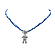 Collar Mi Niño, joya de plata .925, con lapislázuli – Gabriela Sánchez