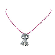 Collar Mi Niña, joya de plata .925, con rubí – Gabriela Sánchez