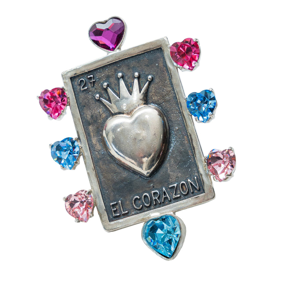 Anillo La Carta de Amor, joya de plata .925, con cristal Swarovski – Gabriela Sánchez