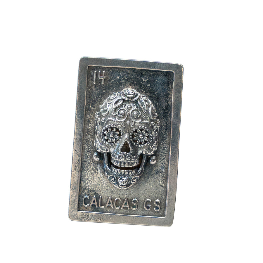 Anillo Calacas GS, joya de plata .925 – Gabriela Sánchez