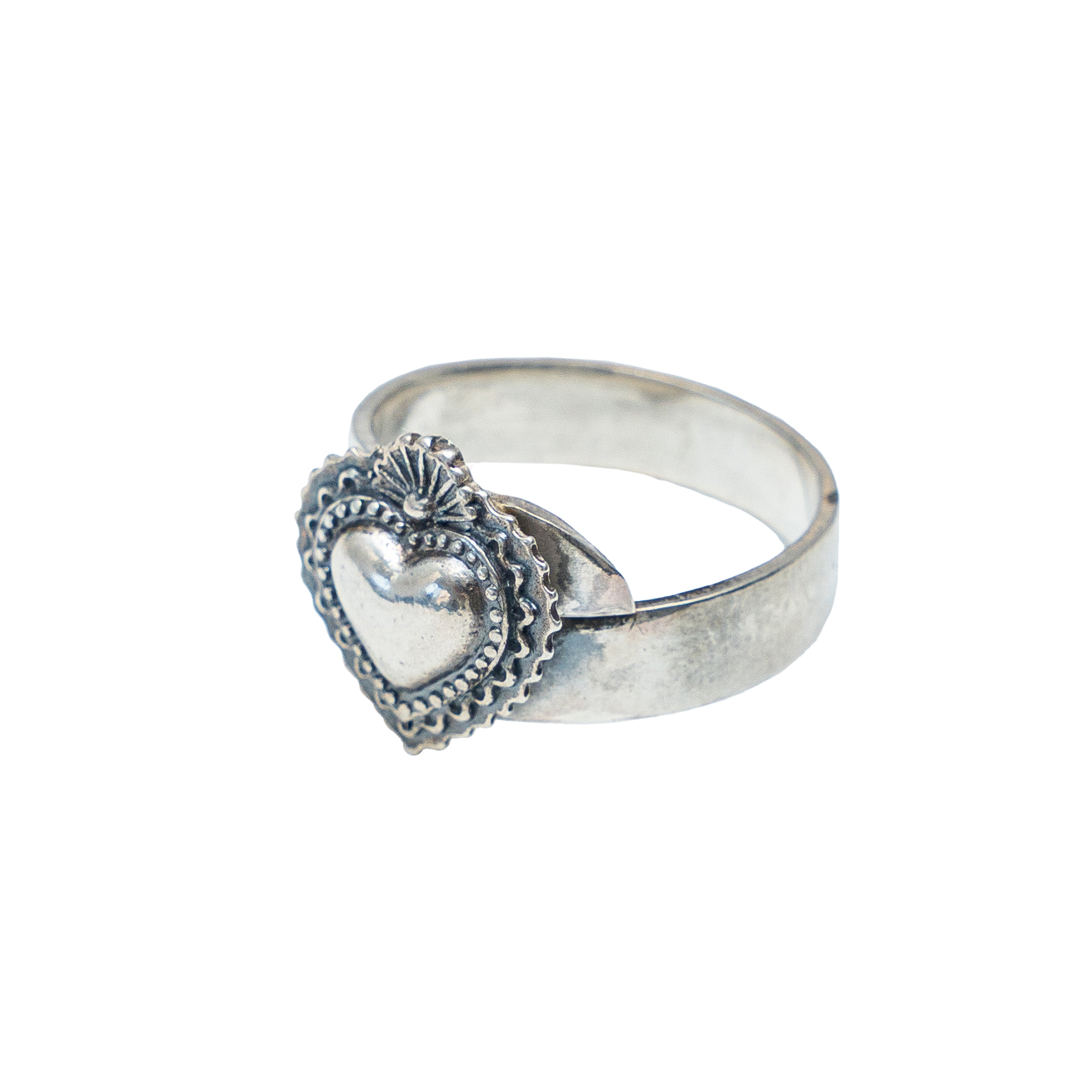Anillo Corazón Bordado Mini, joya de plata .925 – Gabriela Sánchez