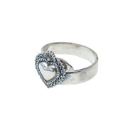 Anillo Corazón Bordado Mini, joya de plata .925 – Gabriela Sánchez