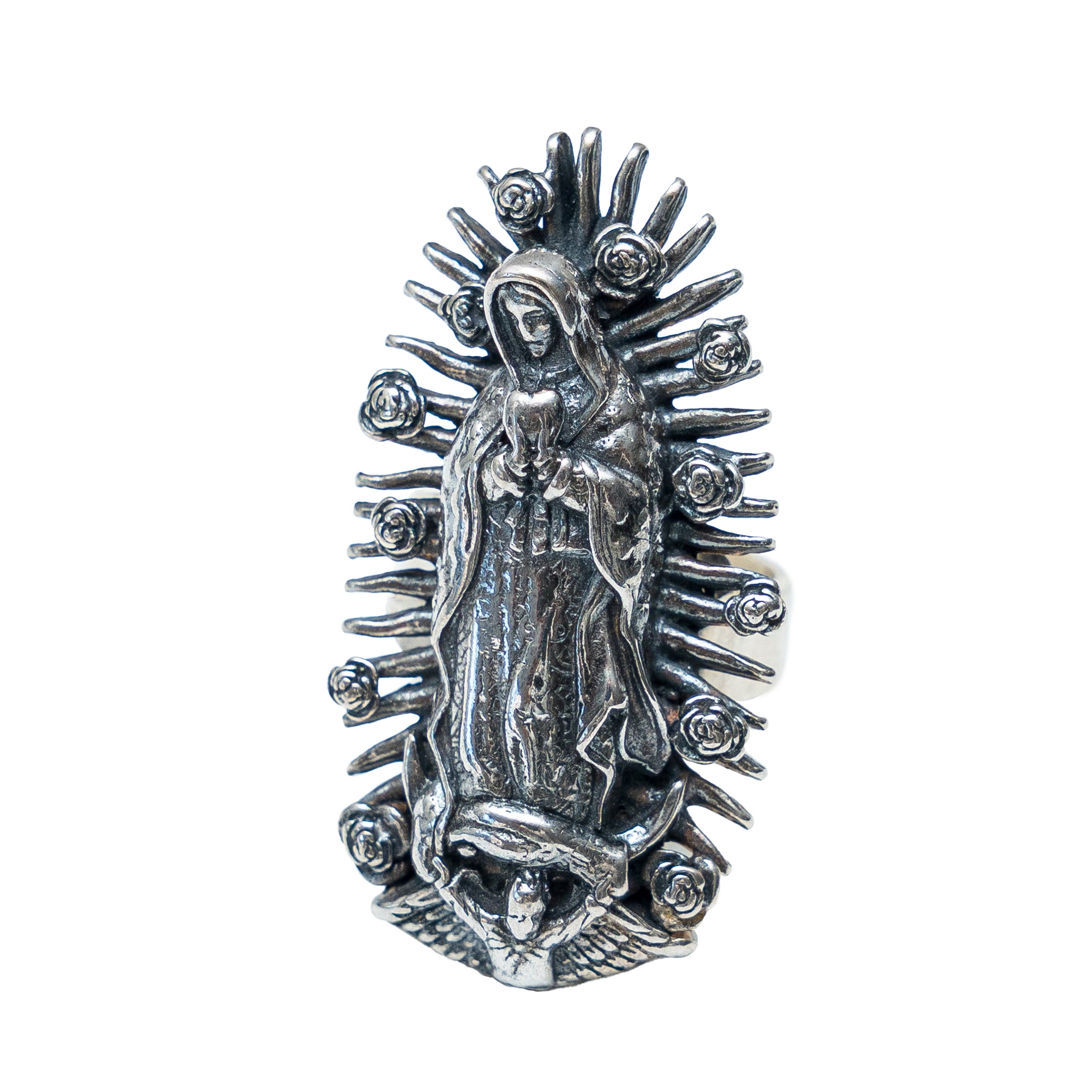 Anillo Virgen de Guadalupe Mediana, joya de plata .925 – Gabriela Sánchez
