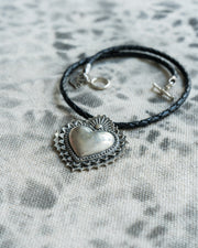 Collar Corazón del Día de Muertos, joya de plata .925 – Gabriela Sánchez (vista 4)