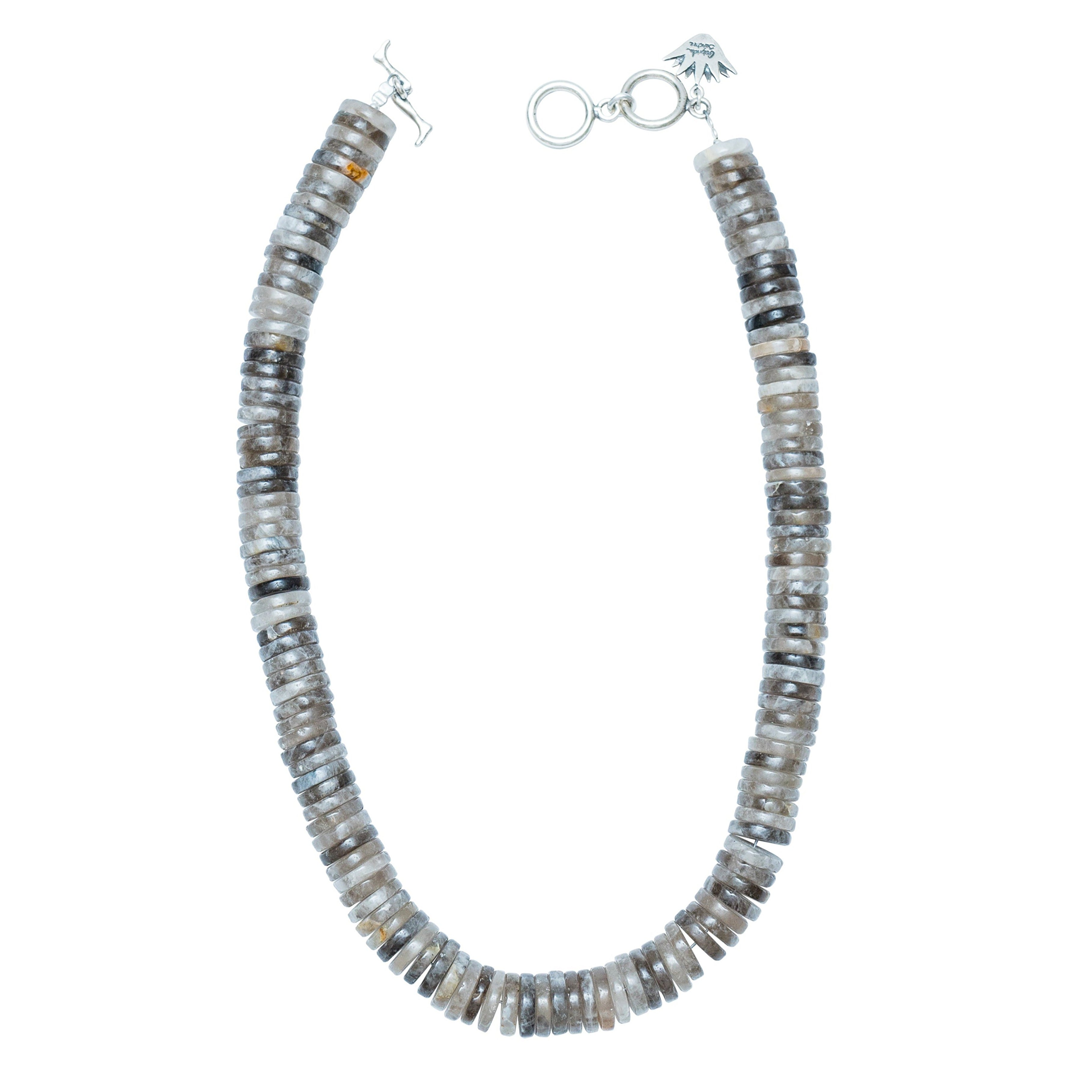 Collar El Paso del Tiempo, joya de plata .925, con ágata – Gabriela Sánchez (vista 2)
