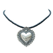 Collar Corazón del Día de Muertos, joya de plata .925 – Gabriela Sánchez (vista 3)