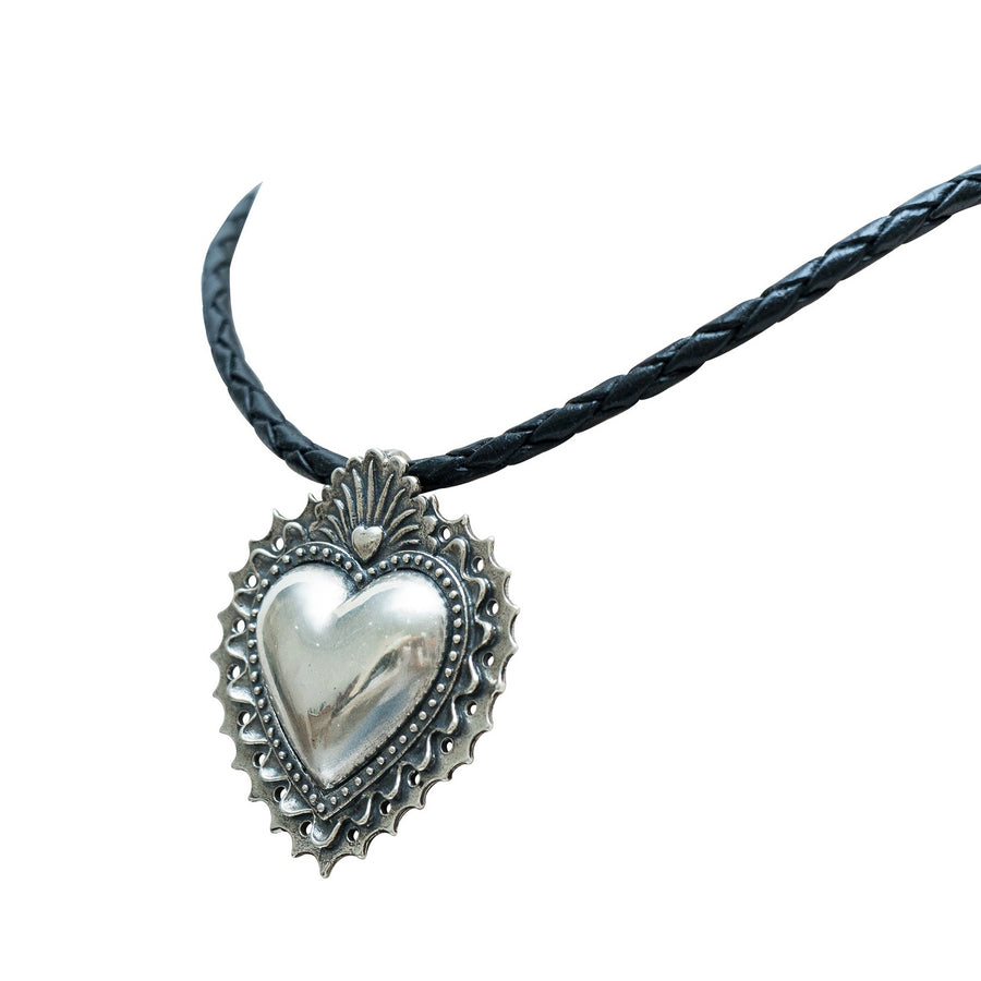 Collar Corazón del Día de Muertos, joya de plata .925 – Gabriela Sánchez (vista 5)