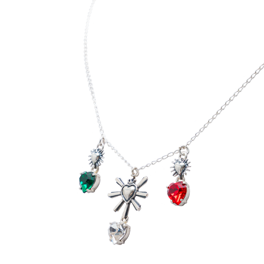 Dije México Resplandor, joya de plata .925, con cristal Swarovski – Gabriela Sánchez