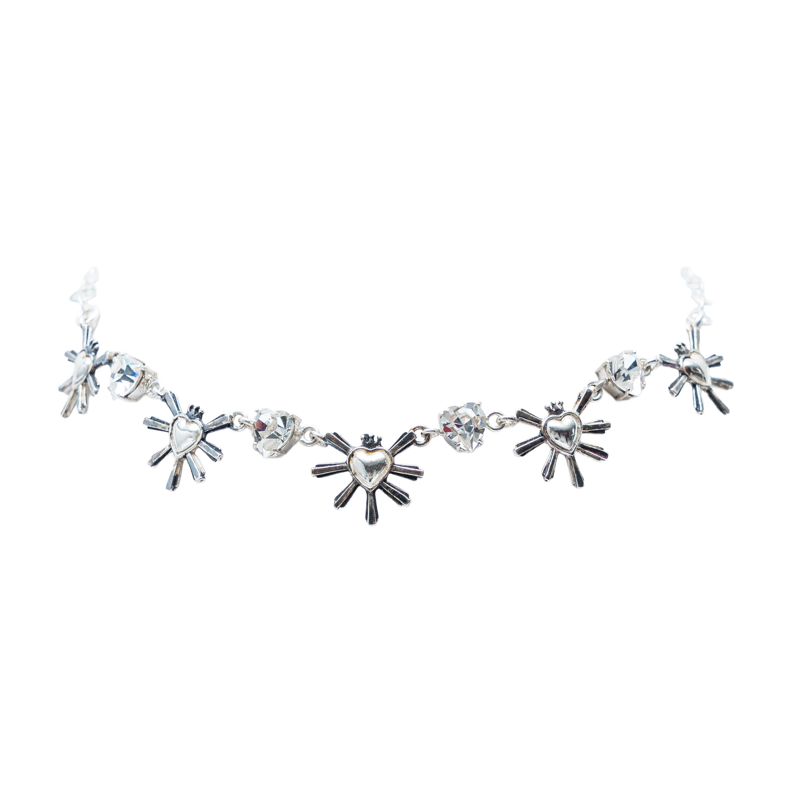 Collar Luces de Corazón, joya de plata .925, con cristal Swarovski – Gabriela Sánchez