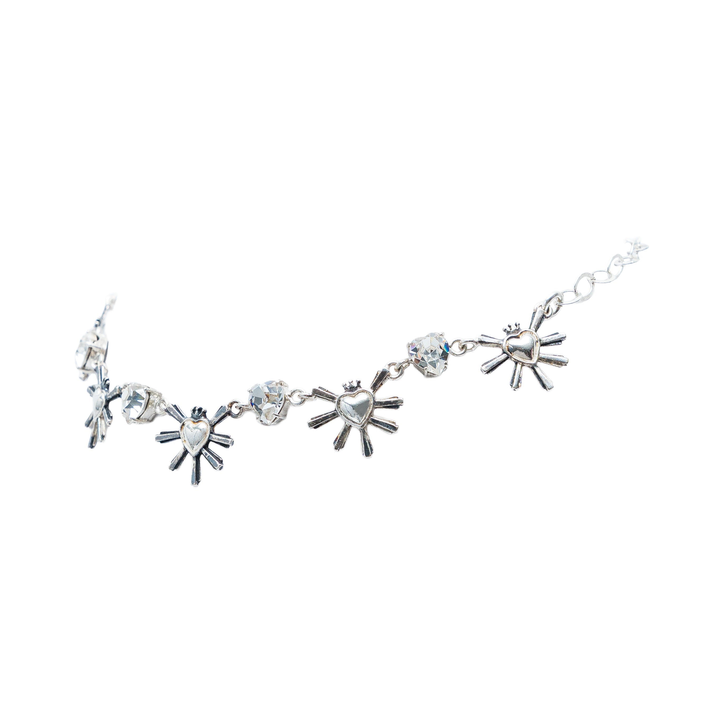 Collar Luces de Corazón, joya de plata .925, con cristal Swarovski – Gabriela Sánchez (vista 2)
