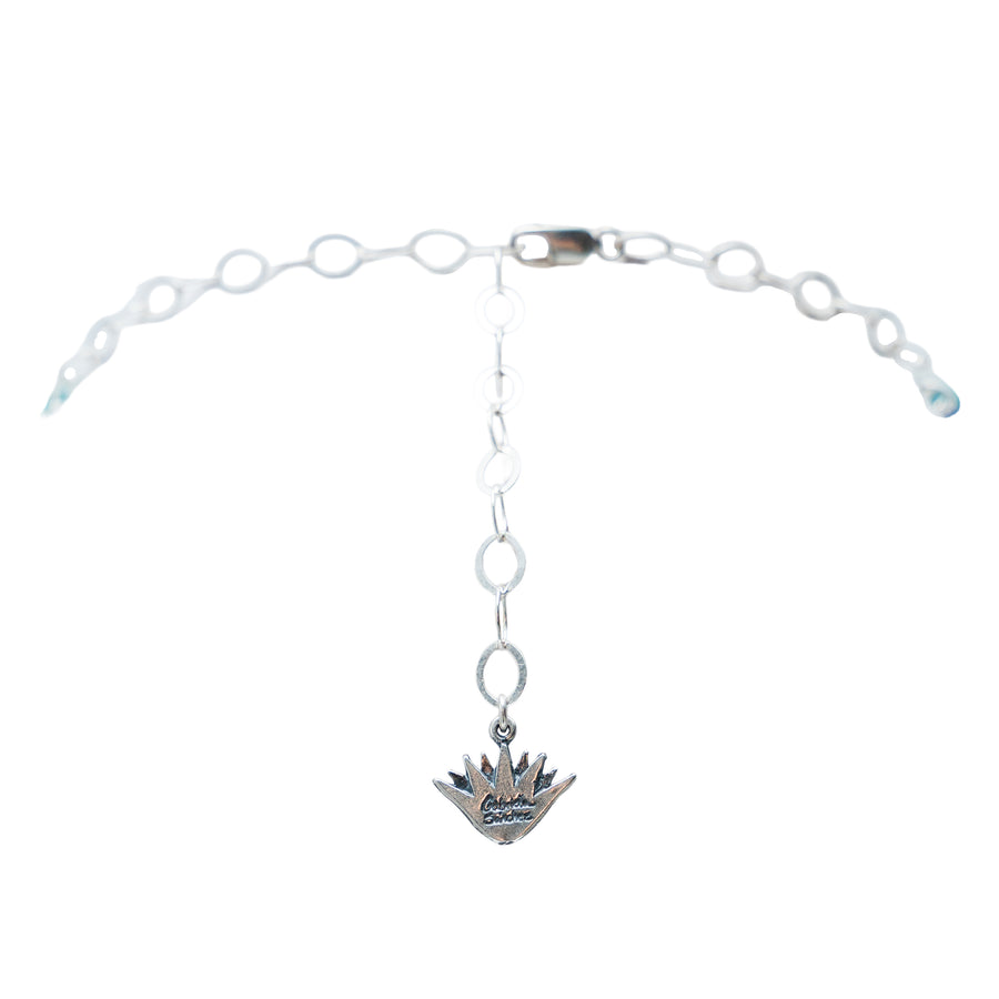 Collar Luces de Corazón, joya de plata .925, con cristal Swarovski – Gabriela Sánchez (vista 3)