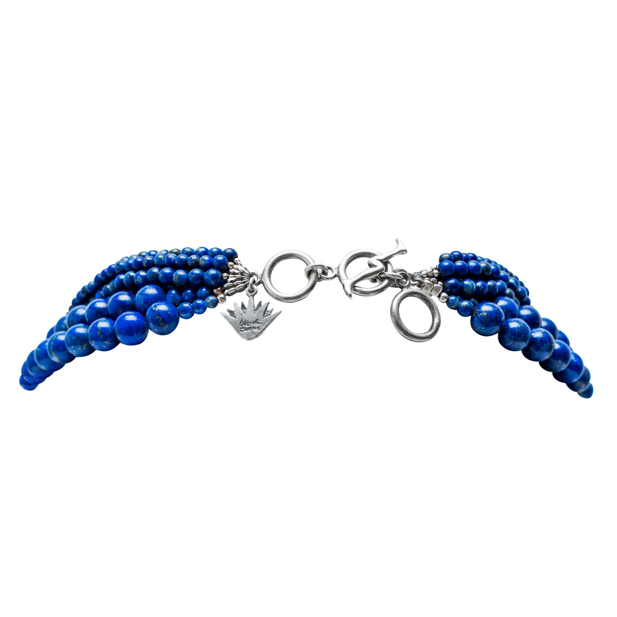 Collar Reina del Cielo, joya de plata .925, con lapislázuli – Gabriela Sánchez (vista 3)