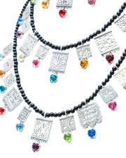 Collar Noche de Fiesta, joya de plata .925, con ónix y cristal Swarovski – Gabriela Sánchez (vista 3)