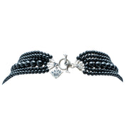 Collar Noche de Fiesta, joya de plata .925, con ónix y cristal Swarovski – Gabriela Sánchez (vista 8)