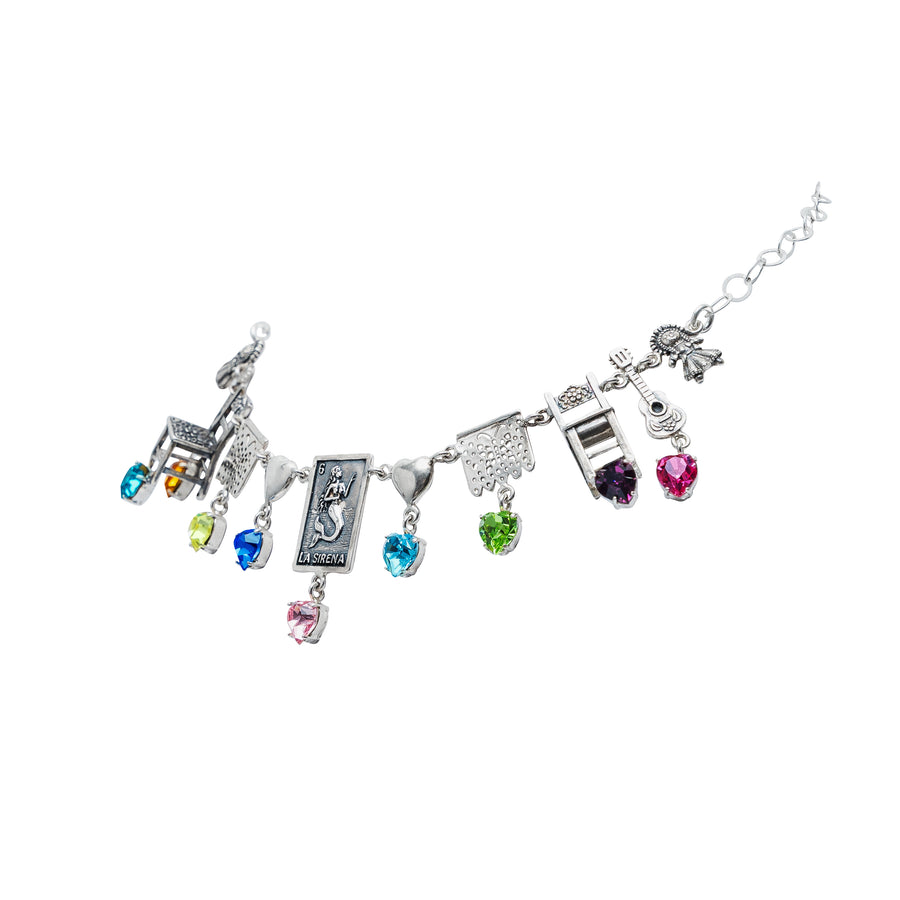Collar Fiesta Multicolor, joya de plata .925, con cristal Swarovski – Gabriela Sánchez (vista 7)