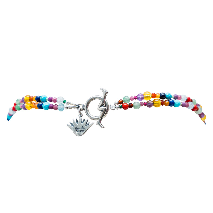 Choker Amo la Vida de Paseo Multicolor, joya de plata .925 – Gabriela Sánchez (vista 4)