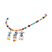 Collar Fiesta con piñatas, joya de plata .925, con lapislázuli y coral – Gabriela Sánchez (vista 2)