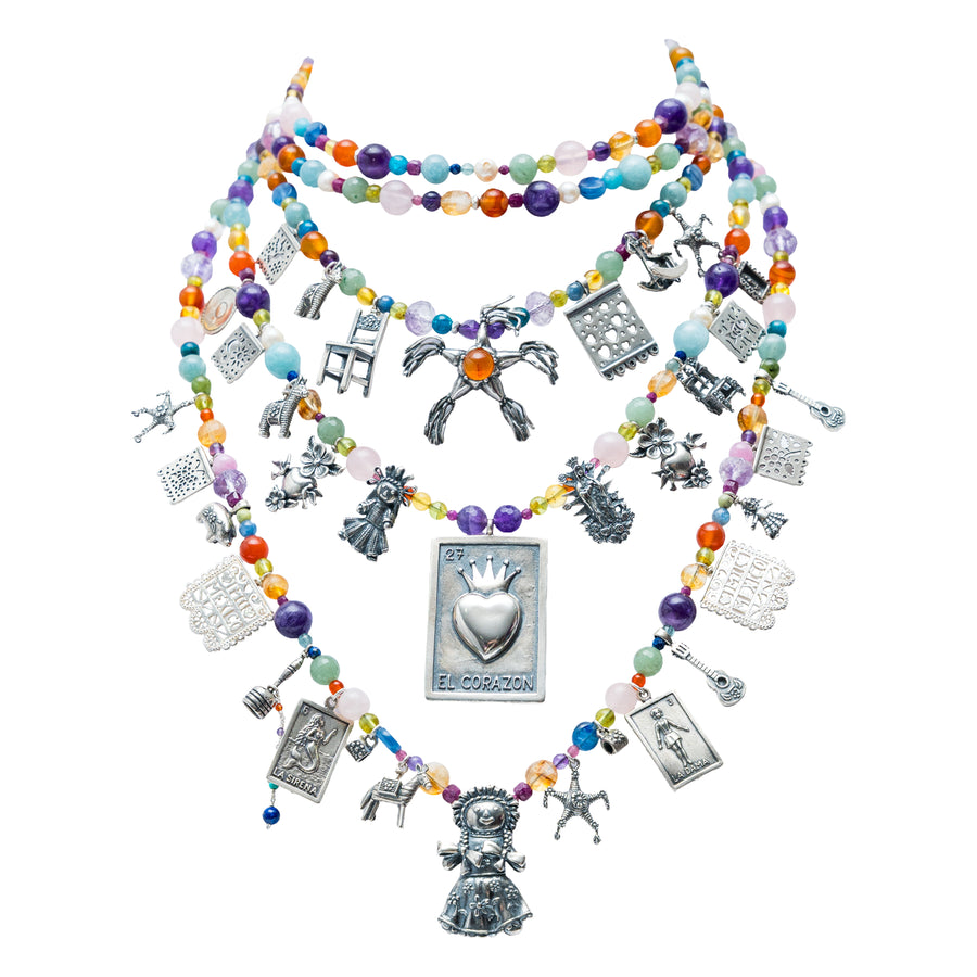 Collar Colores de Feria Decembrina, joya de plata .925 – Gabriela Sánchez (vista 2)