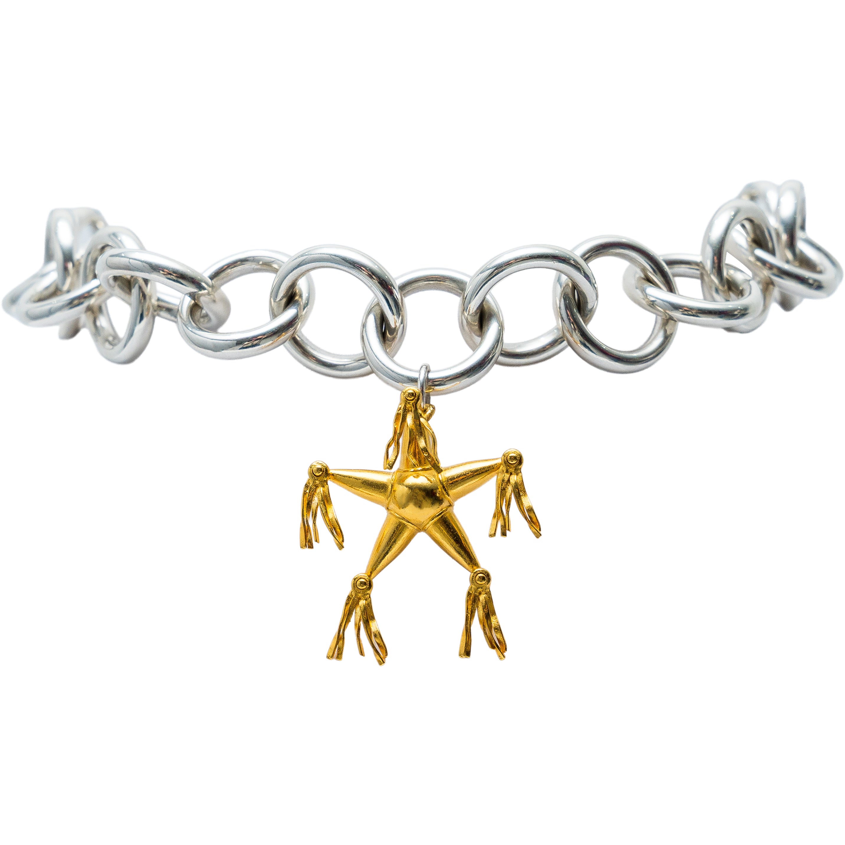 Collar Piñata de Oro, joya de plata .925 – Gabriela Sánchez