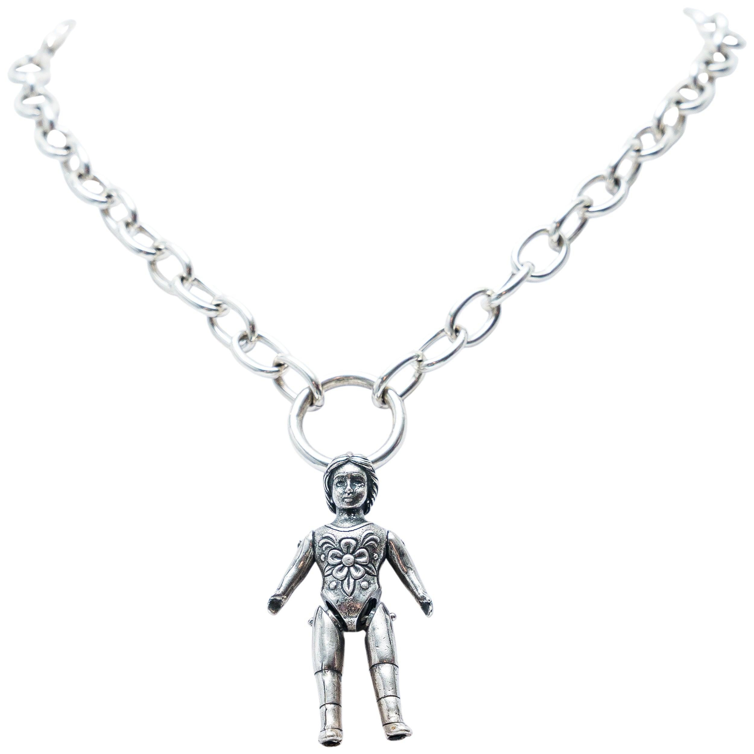 Collar Muñeca de Cartón, joya de plata .925 – Gabriela Sánchez