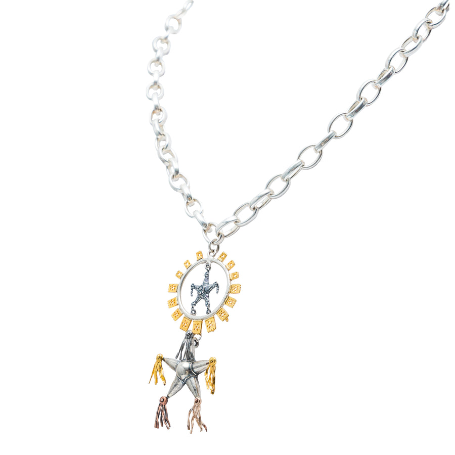 Collar Alegría Dorada, joya de plata .925 – Gabriela Sánchez (vista 4)
