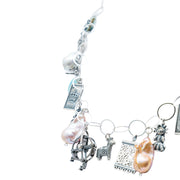 Cadena de juguetes, joya de plata .925, con perla y concha – Gabriela Sánchez (vista 4)