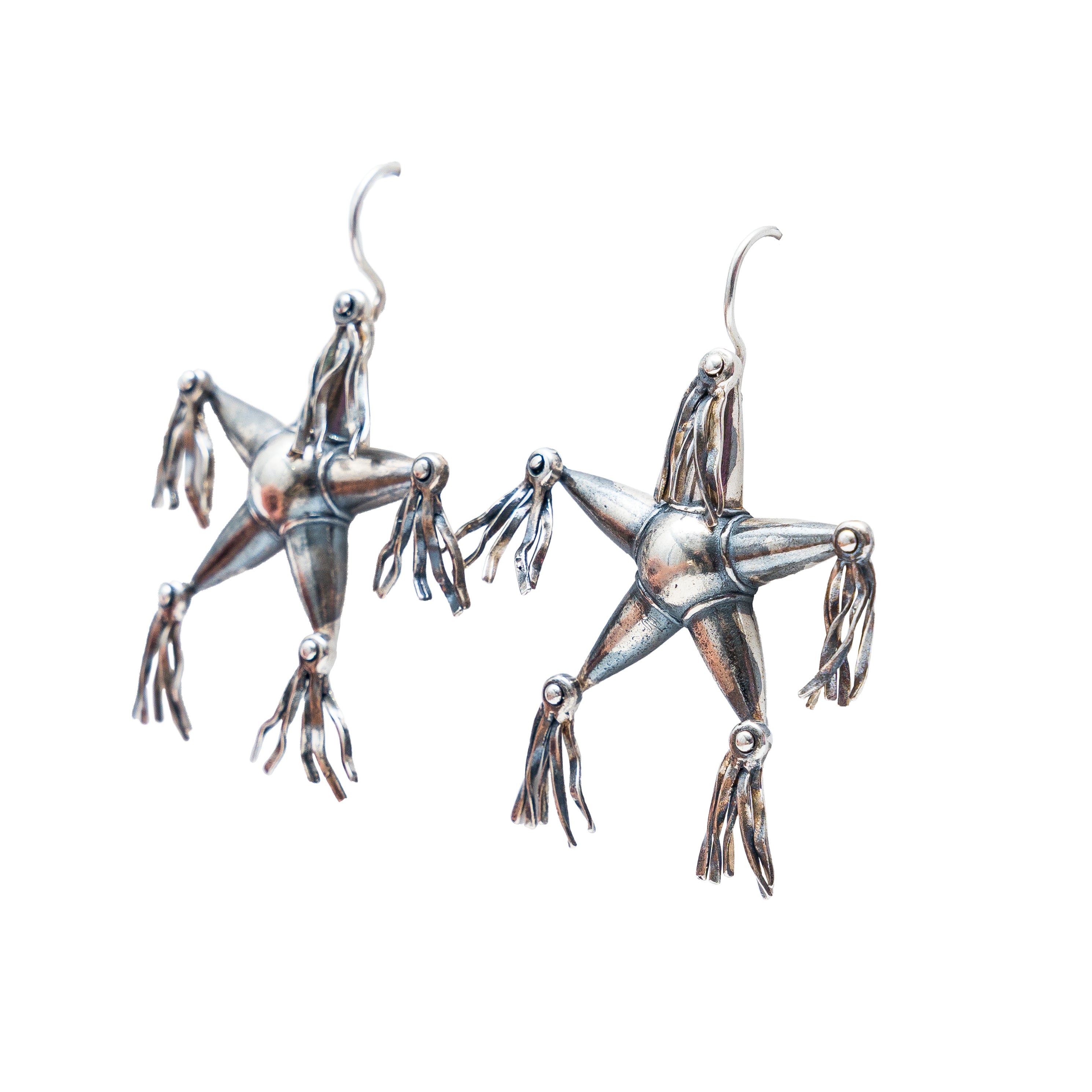 Aretes Luz de plata, joya de plata .925 – Gabriela Sánchez (vista 2)